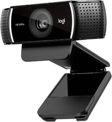 Logitech C922 Pro Stream Full HD Webcam with Tripod Included, Built-In Dual-Mic Stereo Sound, Auto-Light Correction, Hyperfast Frame Rate, 78° Diagonal FOV, Autofocus, Black | 960-001091