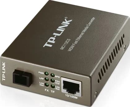 TP-Link Single-mode SC Fiber Converter, Black | MC112CS