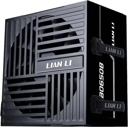 Lian Li RB Series 650W 80 PLUS Bronze ATX 3.1 Power Supply, Non Modular PSU with 135mm HYB Fan, Black | RB0650B