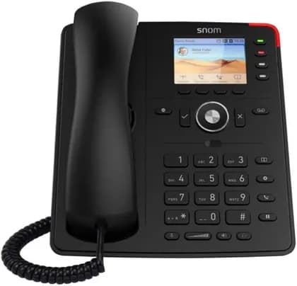 Snom D713 IP Desk Phone, 2.8″ Color TFT, 4 Programmable LED Keys, Gigabit PoE, HD Audio, TLS/SRTP Security, Headset & EHS Support | D713