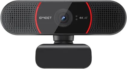 EMEET SmartCam C960 4K Wecam, 4K at 30FPS Max Resolution, Adjustable 73° Field Of View, PDAF Autofocus, Auto Light Correction, Dual Noise-Cancellng Microphones, Plug-And-Play, Black | C960 4K