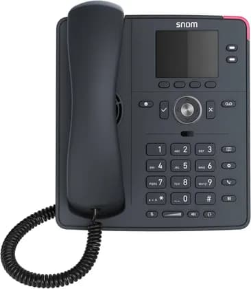 Snom D140 VoIP Phone Slate Grey, 2.8 LCD Screen, HD Audio, 2 SIP Identities, PoE Class 1, IPv4/IPv6, OpenVPN, Programmable Keys, Integrated Ethernet Switch | D140