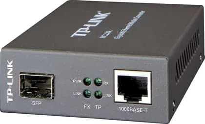 TP-Link Gigabit Ethernet Media Converter, Up to 1000Mbps RJ45 to 1000Mbps SFP Slot Supporting MiniGBIC Modules | MC220L