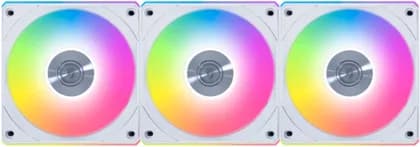 Lian-Li UNI FAN CL Wireless Computer Fan, 120mm Fan Size, 2150 RPM Fan Speed, 77.34 CFM Airflow, FDB Bearing Type, PBT / PC / Aluminum Material, Pack of 3, White | 12CL1W3W