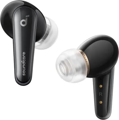 Anker Liberty 4 True Wireless Earbud, 9.2mm+6mm Dual Dynamic Drivers, Adaptive ANC, 6 Mics with AI Algorithm, HearID Customized EQ, Bluetooth 5.3, IPX4 Water Resistance, Midnight Black | A3953