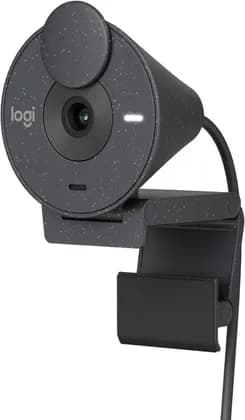 Logitech Brio 300 Full HD Webcam with Privacy Shutter, Noise Reduction Microphone, USB-C, Ceritified for Zoom, Microsoft Teams, Google Meet, Auto Light Correction - Graphite | 960-001436