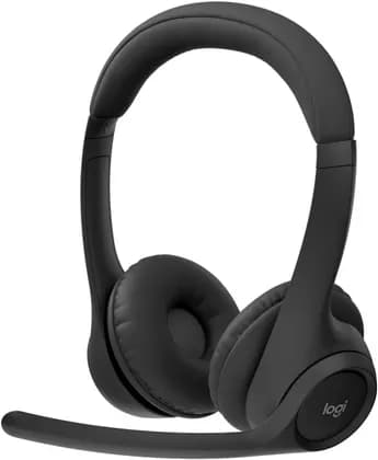 Logitech Zone 305 Business Headset, Dual Noise-Canceling Mics, Custom-Designed Algorithm, UC Version, with Receiver , 20 Hours of Listening Time, 30 Meter Wireless Range, Black | 981-001453