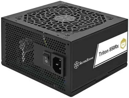 SilverStone Triton 850Rx Non Modular Power Supply, 850W Power, 80 Plus Gold Efficiency, 120mm ICB Bearing Fan, Active PFC, Japanese Electrolytic Capacitors, ATX Form Factor, Black | SST-TR850R-GF