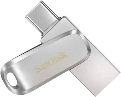 SanDisk 256GB Ultra Dual Drive Luxe USB Type-C Flash Drive, Up to 400MB/s Sequential Read Performance, USB 3.2 Gen 1 Interface, Silver | SDDDC4-256G-G46