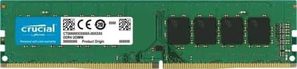 Crucial Speeds up to 3200 MT / s 8GB Single Ranked DDR4 Non-ECC UDIMM 288 pins | CT8G4DFS832A