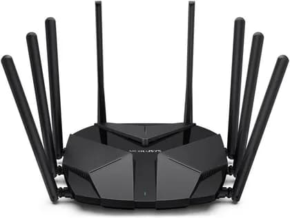 Mercusys MR90X Dual Band Wi-Fi 6 Router, AX6000, 4804Mbps 5GHz, 1148Mbps 2.4GHz, 8-Stream, 4x4 MU-MIMO, OFDMA, 1x 2.5G, 3x 1G, Beamforming, BSS Coloring, 256 Devices | MR90X