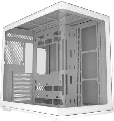 Cooler Master Elite 600 ATX Mid-Tower Chassis, Up to 360mm Radiator, Cable Routing, 7x PCI Expansion Slots, SGPCC Steel Material, Tempered Glass Side Panel, White | E600-WGNN-S01