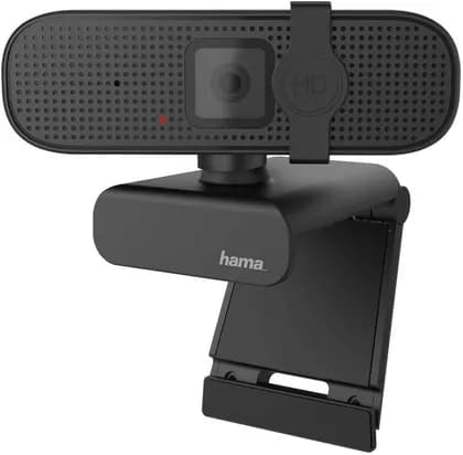 Hama 139991 1080 P C-400 PC Webcam, Black, HDMI, 1920 x 1080 Resolution, Integrated Microphone, Camera Cover, 70 Degree Optimal Average, 1.8 m Cable Length, Black | 4047443452092