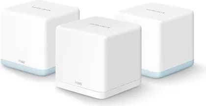 Mercusys Halo H32G Whole Home Mesh Wi-Fi System, 3-Pack, AC1200, 867Mbps 5GHz, 300Mbps 2.4GHz, MU-MIMO, Beamforming, 100 Devices, AP Mode | H32G