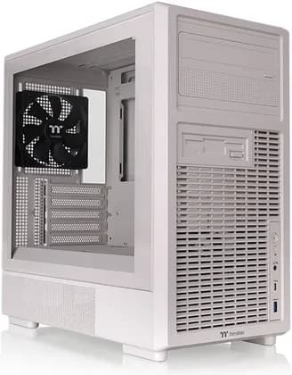 Thermaltake Retro 260 TG Micro Tower PC Case, Micro-ATX/Mini-ITX, Retro Front Panel, 4mm TG Side, 2x 120mm Fans, 280mm AIO, USB-C, 370mm GPU, 165mm CPU, Beige | CA-11P-00SQWN-00