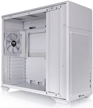 Thermaltake TR300 TG Mid Tower Chassis, Tempered Glass Side Panel, Micro-ATX Mini-ITX PC Case, 360mm Radiator Support, 365mm GPU Clearance, USB Type-C, White | CA-11M-00M6WN-00