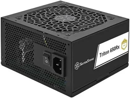 SilverStone Triton 650Rx Non-Modular Power Supply, 650W Power, Cybenetics Gold Certified, Silent 120mm ICB Fan, Active PFC, ATX 12V 3.1 Compatible, Black | SST-TR650R-GF
