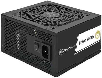 Silverstone Triton 750Rx Non Modular Power Supply, 750W Power, Cybenetics Gold Efficiency, Active PFC, Japanese Electrolytic Capacitors, 120mm ICB Bearing Fan, Black | SST-TR750R-GF