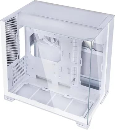 Lian-Li O11 Vision-M Mid-Tower Case, M-ATX, Mini-ITX, 3-Sided Tempered Glass, Dual-Chamber, 360mm Radiator, 410mm GPU, Anti-Sag Bracket, 1x 140mm Fan, White | G99.O11VMW.00