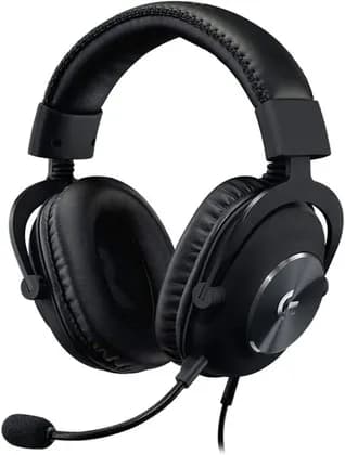 Logitech G Pro X Gaming Wired Over Ear Headphones with Mic Blue Voice DTS HeadphoneX 2.0, 50Mm Pro-G Drivers, 2.0 Surround Sound for Esports Gaming, Pc/Ps/Xbox/Vr/Nintendo Switch - (Black)
