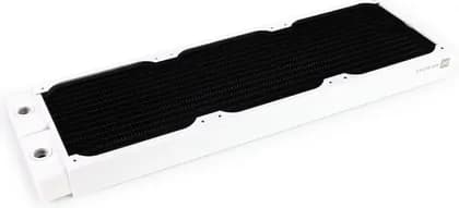 Alphacool HPE-30 Full Copper 360mm Radiator, 4x G1/4" IN/OUT & 1x Fill-/Drainport G1/4" Connection, M3 Fan Mount Thread Size, Stainless Steel Material, 0.8Bar Pressure Tested, White | 10225