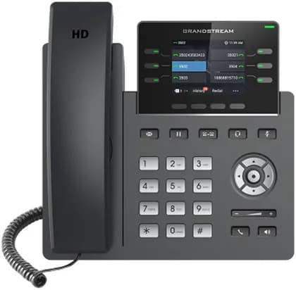Grandstream 8 Line Professional Carrier-Grade IP Phone, Full-duplex Speakerphone With HD Audio, Integrated dual-Band Wi-Fi, 1000 Mbps Gigabit Ethernet Ports, 5 Way Audio Conferencing, Gray | GRP2624