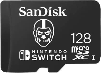 SanDisk Fortnite Edition microSDXC Card for Nintendo Switch Memory Card, 128GB Capacity, Up to 100MB/s Read & 90MB/s Write, High-Speed Game Storage, Black | SDSQXAO-128G-GN6ZG
