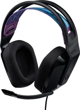 Logitech G335 Wired Gaming Headset, 40mm Drivers, Integrated Boom Mic, Soft, Breathable Memory Ear Cups, Adjustable Suspension Headband, Compatible with PC, PS, Xbox, Switch, Black | 981-000978