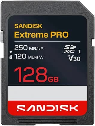 SanDisk Extreme PRO SD UHS-I National Park Foundation Edition 128GB Memory Card, Up to 250MB/s Read, 120MB/s Write Speed, 4K UHD Video, Storage, Black | SDSDXXJ-128G-GSCIN