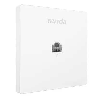 Tenda W12 AC1200 Wall Plate Access Point, Dual Band Gigabit PoE, 2*10/100/1000 BaseTX Port Interface, 2 Rooms Cover Range, White | W12