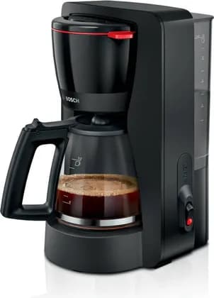 Bosch MyMoment Coffee Maker, 1.4 Liters Capacity Water Tank, Removable Water Tank, Drip Stop, Swing-Out Filter Holder, Auto-Off, Power On Indicator, Black | TKA2M113GB