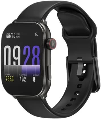 Kieslect Balancs Smart Calling Watch, 2.01'' AMOLED Display, PPG Four LED+One PD Solution Sensors, BT5.2 + BLE, 128MB Memory, 100+ Sports Modes & IP68 Waterproof, 300mAh Battery, Black | BALANCS