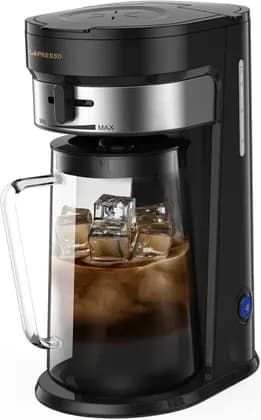 LePresso Ice Coffee Maker 2.5L Jar 750W, Cold Brew Machine, One-Tap Brewing, Washable Nylon Filter, Auto Shut- Off - Black | LPCFFM0005BK