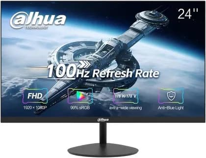 Dahua LM24-A200Y Monitor, 24" VA Display, FHD Resolution, 100Hz Refresh Rate, 5ms Response Time, 220 nits Brightness, 16 9 Aspect Ratio, Black | LM24-A200Y