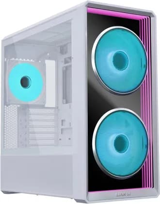 Lian-Li LANCOOL 217 INF Mid-Tower PC Case, 3x Pre-Installed Fans, E-ATX/EEB Support, 380mm GPU Clearance, 360mm Radiator Top, Dual PSU Mount, White | LAN217INFW