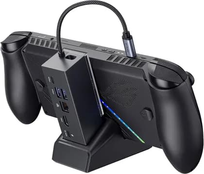 JSAUX Docking Station for ROG Xbox Ally X (2025)/ROG Ally X/ROG Ally/Steam Deck/Legion Go/Legion Go S, 6-in-1 Dock with HDMI 4K@120Hz, Gigabit Ethernet, 100W Charging, Black | HB0609