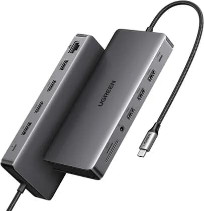 UGREEN Revodok Pro 313, 13 In 1 USB C Docking Station, 4K@60Hz, 2 HDMI Ports, 10 Gbps USB-C 3.2 Gen 2, 100W Power Delivery, RJ45, Ethernet Up To 1 Gbps | 15978