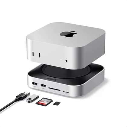 UGREEN USB C Docking Station with Built-in M.2 SSD Enclosure, 11 Ports, 10Gbps High-Speed Transfer, HDMI Output and Card Reader for Laptop Expansion | 65487