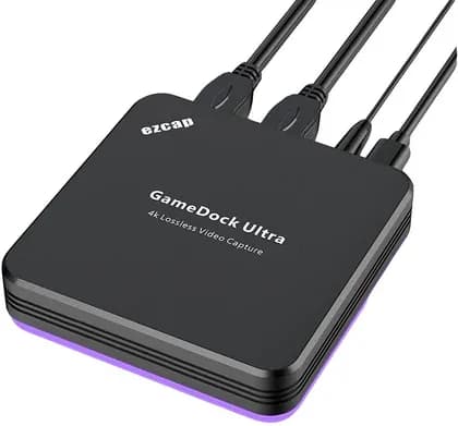 EZ Cap GameDock Ultra 4K Lossless HDMI2.0 Video Capture, Game Grabber, 4K30P or 1080P 120HZ Recorder and Live Streaming,HDR Bypass, Low Latency,for Xbox One,Switch,PS4 DSLR | ezcap320
