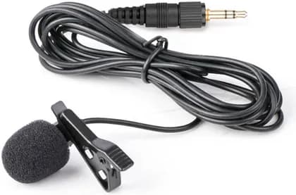 Saramonic Replacement Lavalier Microphone with Locking 3.5mm TRS Connector, Compatible Mic for Saramonic Wireless Transmitters, Clear Audio Recording, Black | SR-UM10-M1