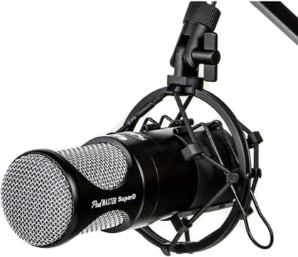 CAD PM1200 PodMaster SuperD Professional Broadcast / Podcasting Microphone, Front-Address XLR Mic, Dynamic Capsule, Full Broadcast-Style Sound, Black | PM1200 PodMaster SuperD
