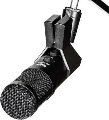 CAD AUDIO PM1100 PodMasterD USB Professional Broadcast/Podcasting Microphone, Broadcast Boom Mic Stand, Built-In Echo Cancellation System, Black | PM 1100 PodMasterD