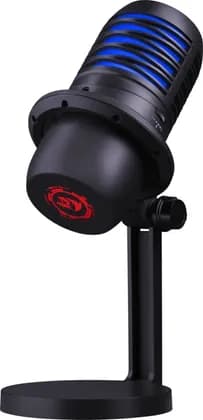 Redragon NEBULA GM211 USB Microphone, Cardioid Polar Pattern, Adjustable Tripod & Shock Mount, 192kHz/24-Bit, RGB Lighting, Volume Control & Mute Button, Black | GM211