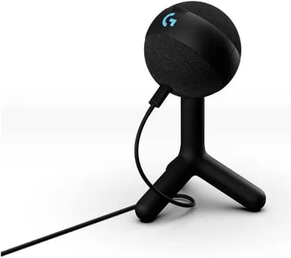 Logitech Yeti Orb Condenser Microphone, 70Hz-20KHz Frequency Response, 117dB Max SPL, 72dB Signal to Noise Ratio, RGB w/ LIGHTSYNC Lighting, Cardioid Polar Pattern, Black | 988-000551 / 988-000553