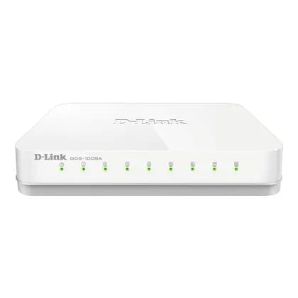 D-Link 8 Port 10 /100/1000 Gigabit Easy Desktop Switch | DGS-1008A