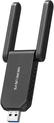 Mercusys MA72XH AX1800 Wi-Fi 6 High-Gain Dual Band USB Adapter, 1201Mbps 5GHz, 574Mbps 2.4GHz, OFDMA, MU-MIMO, 1024-QAM, 2x High-Gain Antennas, USB 3.0, Pre-Loaded Driver, WPA3 | MA72XH