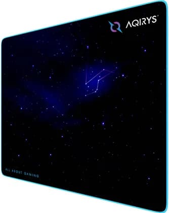 AQIRYS Parsec M Mousepad, Microfiber Textile Surface, 320 x 270 x 3 mm Dimension, High-Quality Non-Slip Rubber Base, Waterproof, Mini | AQRYS_PARSECM