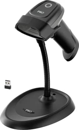 Pro1 PR3000R 1D/2D Wireless Barcode Scanner, 2.4G Bluetooth & Type-B USB, 2000mAh Battery, Up to 12-Hour Scanning, 380,000-Character Offline Storage, Black | PR3000R