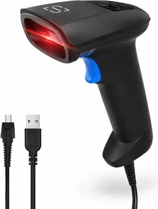 AL BASEET BAS-139 Wired 1D/2D Barcode & QR Code Scanner, High-Speed USB Reader for POS, Retail & Warehouse, USB Plug & Play, Lightweight Design, Black | BAS-139