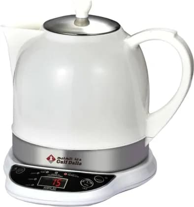 Gulf Dalla Electric Karak Tea Maker, 1200ml Capacity,1000W Watts, Fast Boil Dallah Coffee Pot, Detachable Base, Indicator Light, Keep Warm Function, White | GA-C93881